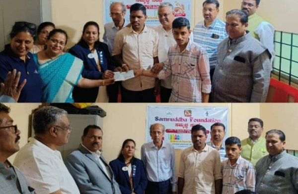 Donation of Ceiling Fans by Lions Club